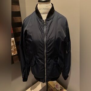 L.O.G.G. H&M Navy Bomber/Track Jacket EUC